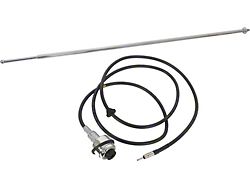 1964-1966 Ford Thunderbird Front Fender Mount Radio Antenna Assembly with Round Base
