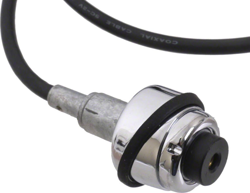 Ecklers Front Fender Mount Radio Antenna Assembly with Round Base