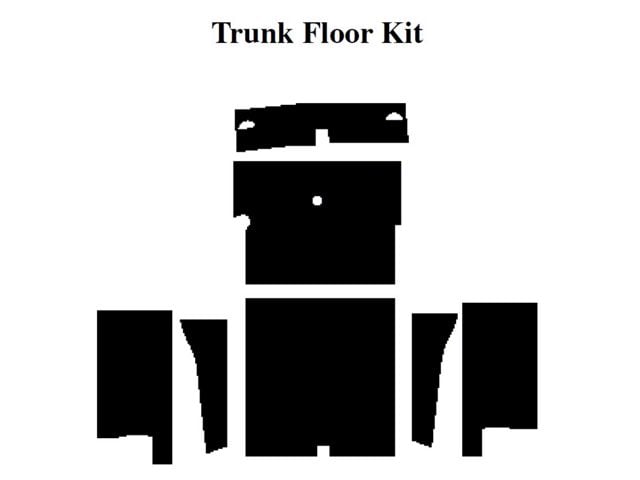 1964-1966 Ford Thunderbird Insulation Kit, Trunk Floor Kit, For Convertible