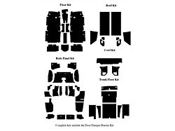 QuietRide Solutions Insulation Kits, Master Kit, 6 Kits, For Coupe (64-66 Ford Thunderbird)