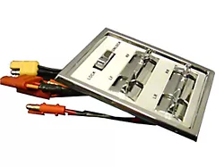 Power Switch Housing and Switches; 5-Hole Console (64-66 Thunderbird)