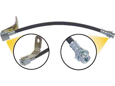 OPR 1964-1966 Ford Thunderbird Rear Brake Hose with T-End and Bracket, 14-1/4 Long