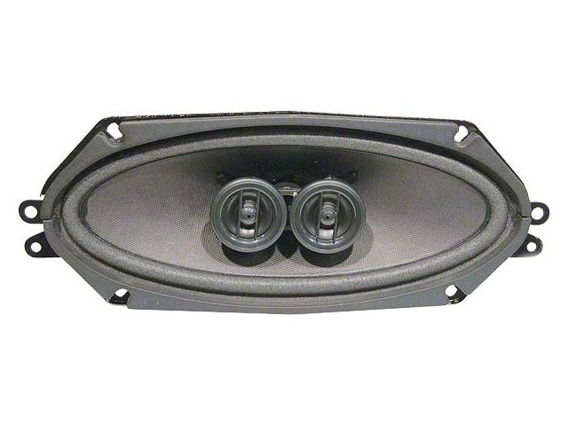 Custom Autosound In-Dash Dual Voice Coil Speaker; 4x10-Inch (64-66 Mustang)