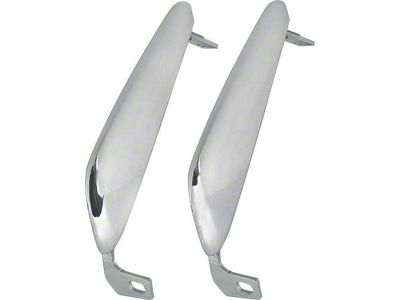 1964-1966 Mustang Chrome Front Bumper Guards, Pair