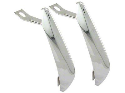 1964-1966 Mustang Chrome Rear Bumper Guards, Pair