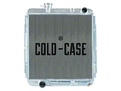 1964-1966 Mustang COLD CASE Big 2-Row Performance Aluminum Radiator, Late Model 5.0L Swap with Manual Transmission