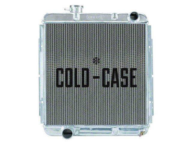 1964-1966 Mustang COLD CASE Big 2-Row Performance Aluminum Radiator, Late Model 5.0L Swap with Manual Transmission
