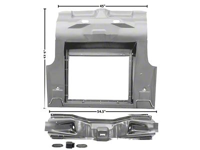 Trunk Floor/ Complete/ Coupe & Fb/ 64-66 Mustang