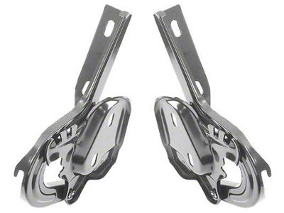 OPR 1964-1966 Mustang Coupe or Convertible Trunk Lid Hinge Assemblies with Springs, Pair