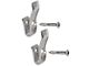 1964-1966 Mustang Coupe or Fastback Chrome Coat Hook Kit, 4 Pieces