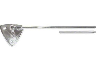 1964-1966 Mustang Coupe or Fastback Chrome Sun Visor Bracket and Pivot Arm, Left or Right