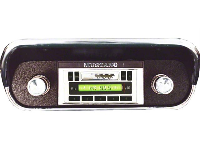 1964-1966 Mustang Custom Autosound USA-5 Radio with Black Face