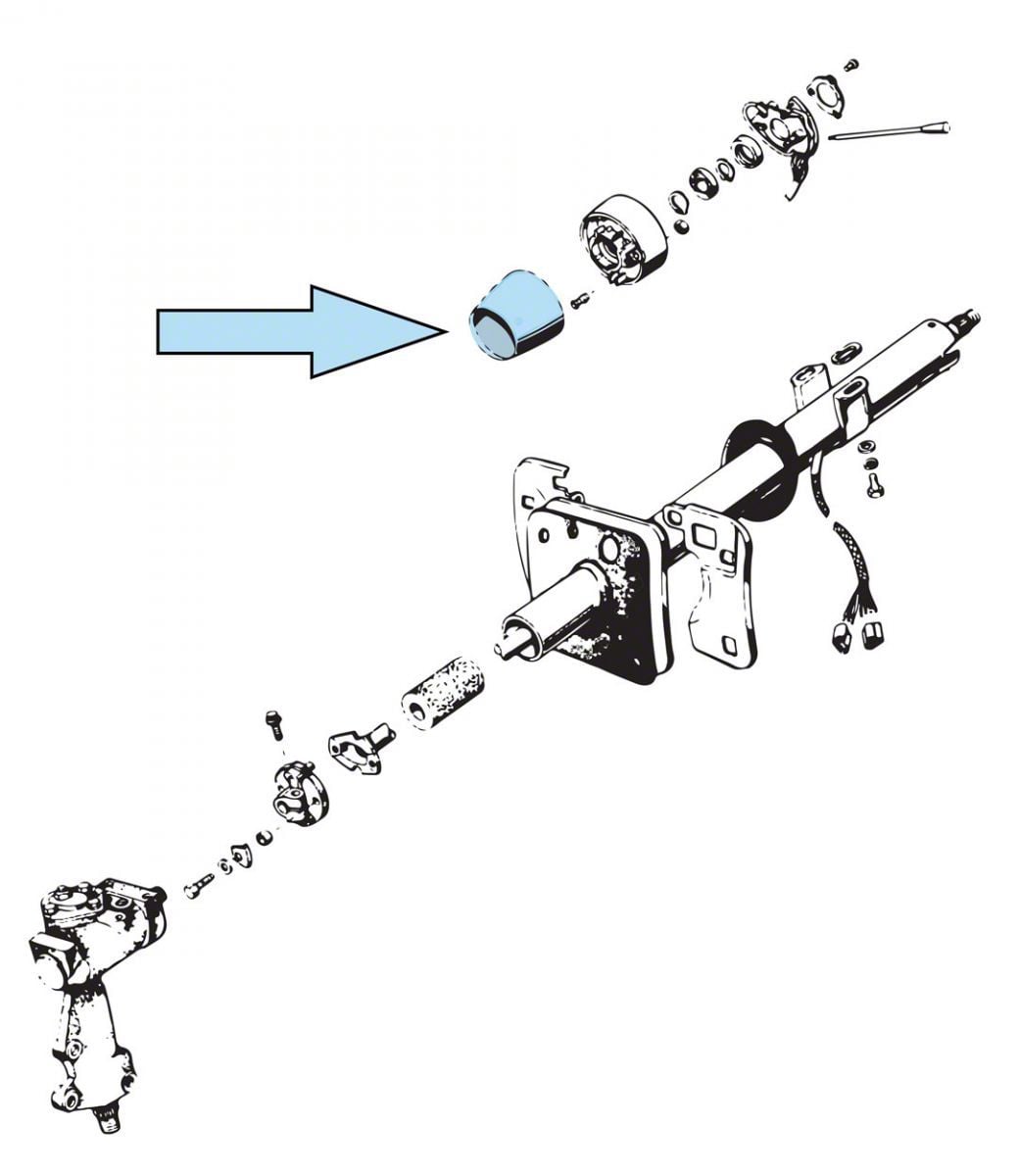 Ecklers Steering Column Collar (64-66 Mustang w/ Floor Shifter)
