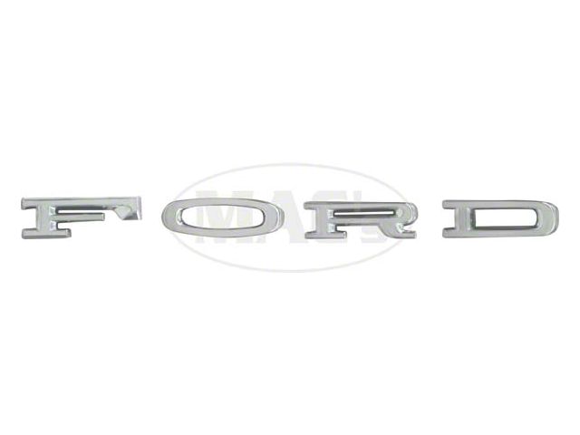 FORD Hood Letters; Chrome (64-66 Mustang)