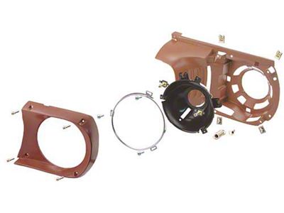 OPR 1964-1966 Mustang Headlight Assembly, Left