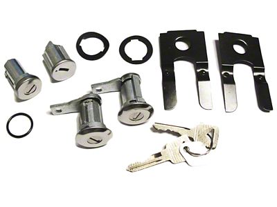 Ignition, Door and Trunk Lock Set, 1964-1966 Mustang