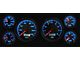 1964-1966 Mustang New Vintage USA Performance ll Series Gauge Panel Kit, Black Faces with Programmable KPH Speedometer