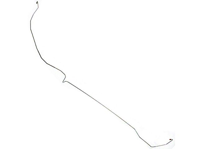 1964-1966 Mustang OEM Steel Front to Rear Disc Brake Line for Dual Exhaust, 1-Piece (Front Disc Brakes/Dual Exhaust)