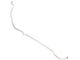 1964-1966 Mustang OEM Steel Front to Rear Drum Brake Line for Dual Exhaust, 1-Piece (Front Drum Brakes/Dual Exhaust)