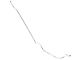1964-1966 Mustang OEM Steel Front to Rear Drum Brake Line for Single Exhaust, 1-Piece (Front Drum Brakes/Single Exhaust)