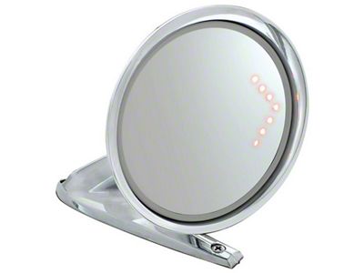 1964-1966 Mustang Outside Rear View Mirror with LED Turn Signal, Right