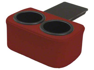 1964-1966 Mustang Plug and Chug Ash Tray Drink Holder, Dark Red