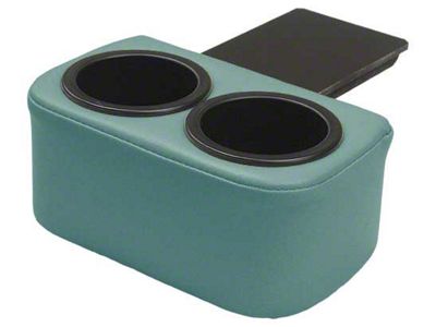 1964-1966 Mustang Plug and Chug Ash Tray Drink Holder, Turquoise