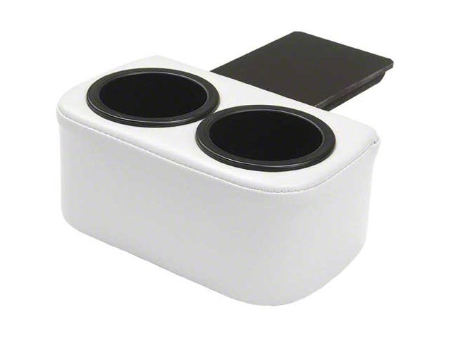 1964-1966 Mustang Plug and Chug Ash Tray Drink Holder, White