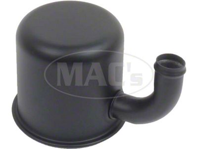 1964-1966 Mustang Reproduction Push-On Type Oil Filler Breather Cap with Up-Turned Spout and Black Finish, 260/289 V8