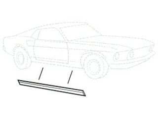 1966 1967 Wheel Well Opening Molding Front Rear Left/Right 4 Pcs 1966 1967 Wheel Well Opening Molding Front Rear Left/Right 4 Pcs
