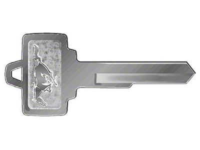 1964-1966 Mustang Single-Sided Ignition and Door Pony Key Blank
