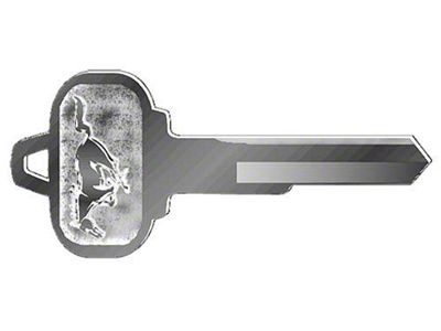 1964-1966 Mustang Single-Sided Pony Key Blank for Trunk and Glove Box