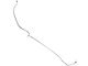 1964-1966 Mustang Stainless Steel Front to Rear Disc Brake Line for Dual Exhaust, 1-Piece (Front Disc Brakes/Dual Exhaust)