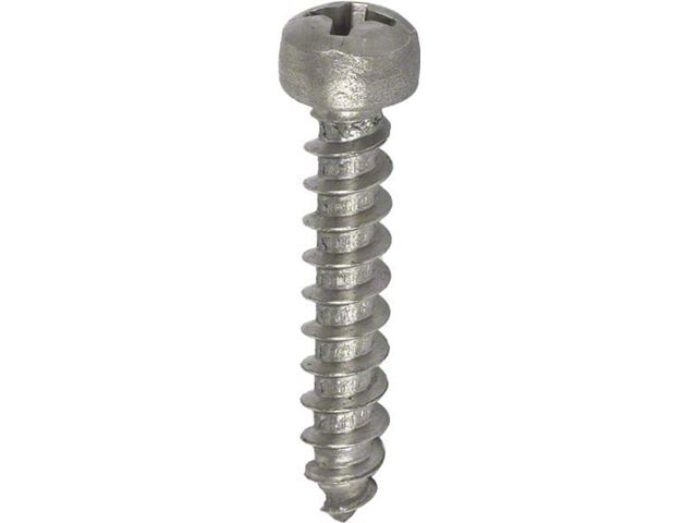 1964-1966 Mustang Stainless Steel Headlight Door Screw Set, 8 Pieces