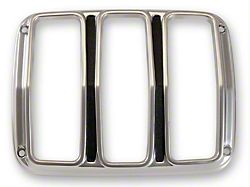 1964-1966 Mustang Tail Light Bezels, Satin Finish