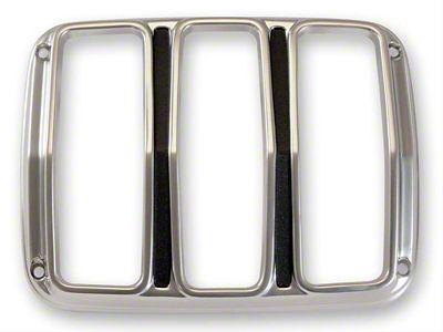 1964-1966 Mustang Tail Light Bezels, Satin Finish