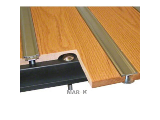 1964-1966 Ford Pickup Truck Bed Floor Kit, Oak with Hidden Mounting Holes, Aluminum Bed Strips and Hidden Fasteners, Longbed Flareside