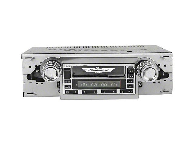 Custom Autosound 1964-1966 Ford Thunderbird Am/fm Cassette Stereo Radio, CA-1 Model, Will Not Work On 1966 With Factory 8 Track Player