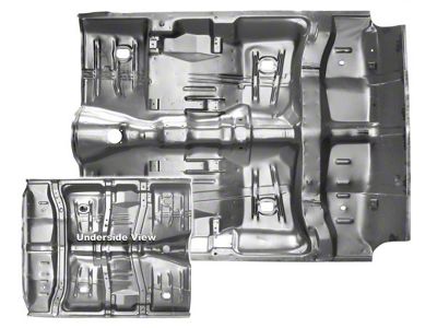 Auto Floor Pan, Full W/Braces & Inner Ro (64-67 Chevelle)
