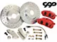 1964-1967 Chevelle C5 Big Front Disc Brake Kit With Red Calipers