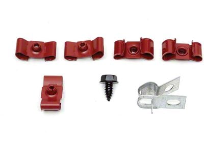 1964-1967 Chevelle Fuel Line Retaining Clips, Double, 5/16 & 1/4, For Cars With Return Line