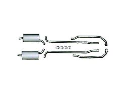 1964-1967 Corvette Exhaust System Small Block 300hp Aluminized 2 With Automatic Transmission