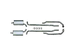 1964-1967 Corvette Exhaust System Small Block 300hp Aluminized 2 With Automatic Transmission 