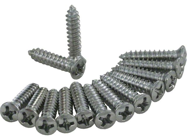 1964-1967 Corvette Window Trim Screws Coupe Rear (Sting Ray Sports Coupe)