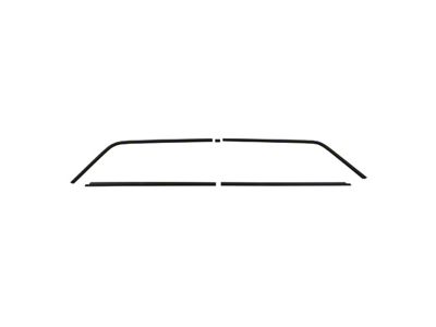 1964-1967 El Camino Rear Window Trim, 6 Pieces