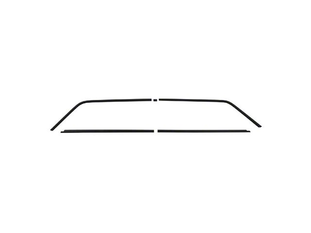 1964-1967 El Camino Rear Window Trim, 6 Pieces