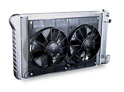 LS Aluminum Radiator, Manual Transmission, Electric Fans, Muscle Rods (64-67 Skylark; 64-67 Special; 64-67 Sportwagon; 65-67 Gran Sport)