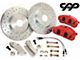 1964-1967 Lemans / GTO C5 Big Front Disc Brake Kit With Red Calipers