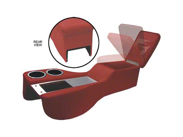 1964-1967 Mustang 1964-1967 Mustang Saddle Cruiser Center Console for All Cars with Console, Dark Red