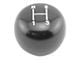 1964-1967 Mustang 3-Speed Floor Shift Knob, Black with White Shift Pattern